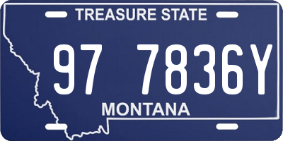 MT license plate 977836Y