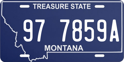 MT license plate 977859A