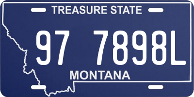 MT license plate 977898L