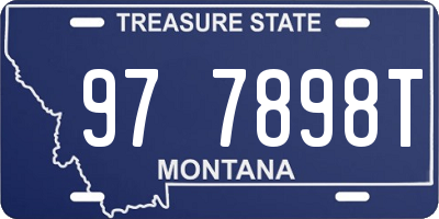 MT license plate 977898T