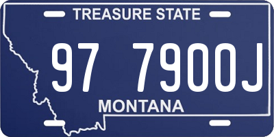 MT license plate 977900J