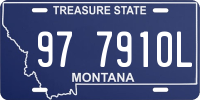 MT license plate 977910L
