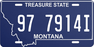 MT license plate 977914I