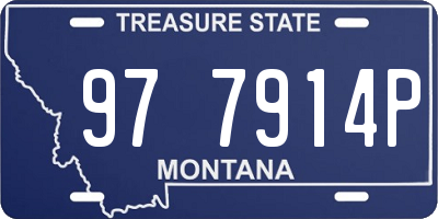 MT license plate 977914P