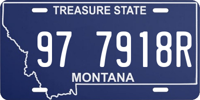 MT license plate 977918R