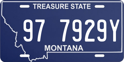 MT license plate 977929Y