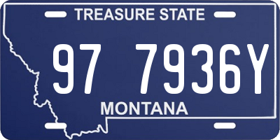 MT license plate 977936Y