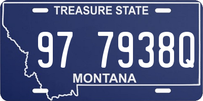 MT license plate 977938Q