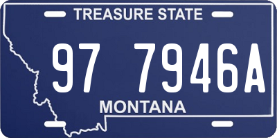 MT license plate 977946A