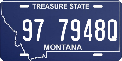 MT license plate 977948Q