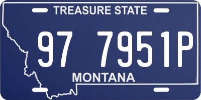 MT license plate 977951P