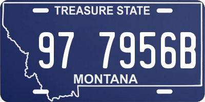 MT license plate 977956B