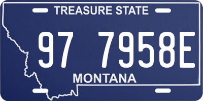 MT license plate 977958E