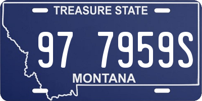 MT license plate 977959S
