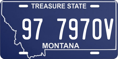 MT license plate 977970V