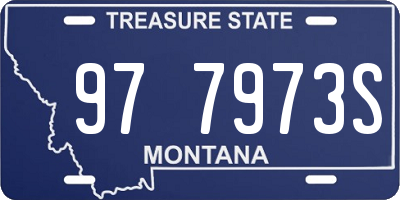 MT license plate 977973S