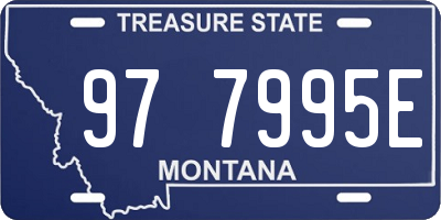 MT license plate 977995E