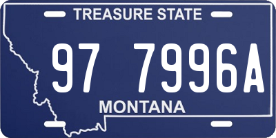 MT license plate 977996A