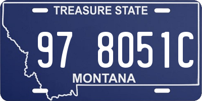 MT license plate 978051C