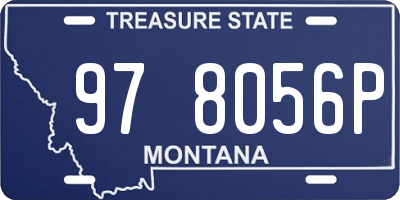 MT license plate 978056P