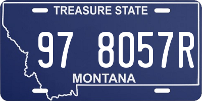 MT license plate 978057R