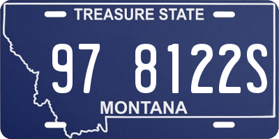 MT license plate 978122S