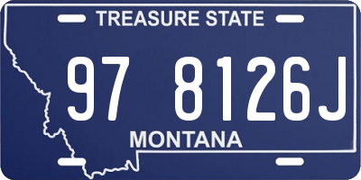 MT license plate 978126J