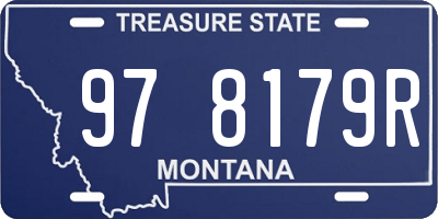 MT license plate 978179R