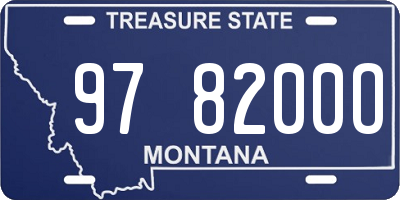 MT license plate 978200O