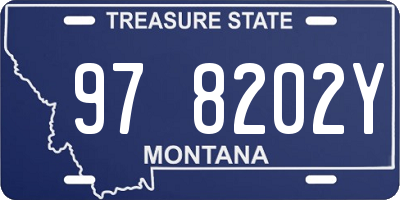 MT license plate 978202Y