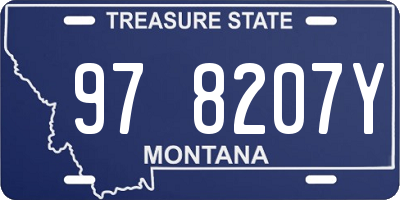 MT license plate 978207Y