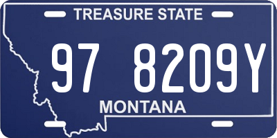 MT license plate 978209Y