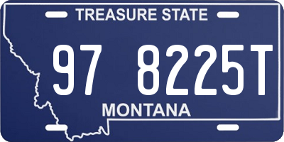 MT license plate 978225T