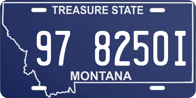MT license plate 978250I