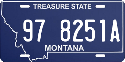 MT license plate 978251A
