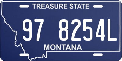 MT license plate 978254L