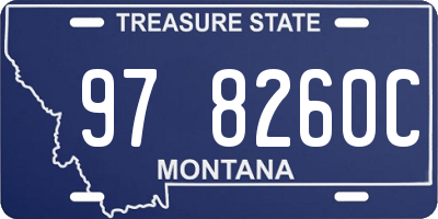 MT license plate 978260C