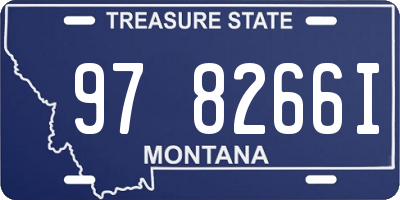 MT license plate 978266I