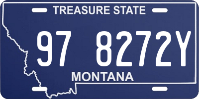 MT license plate 978272Y