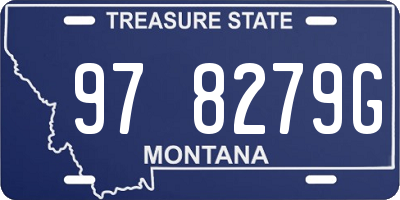 MT license plate 978279G