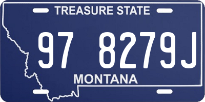 MT license plate 978279J