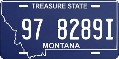 MT license plate 978289I