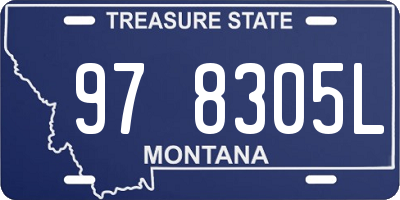MT license plate 978305L