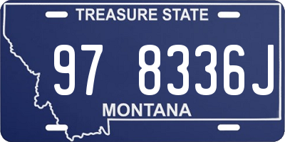 MT license plate 978336J