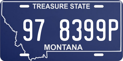 MT license plate 978399P