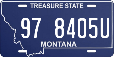 MT license plate 978405U