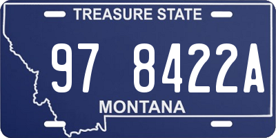 MT license plate 978422A