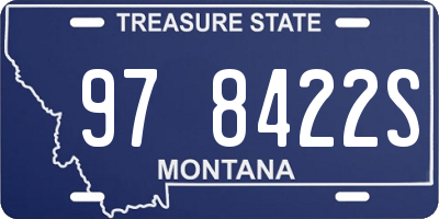 MT license plate 978422S