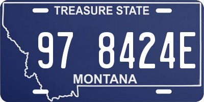 MT license plate 978424E