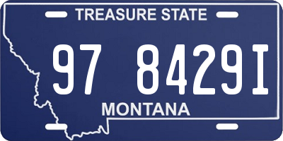 MT license plate 978429I